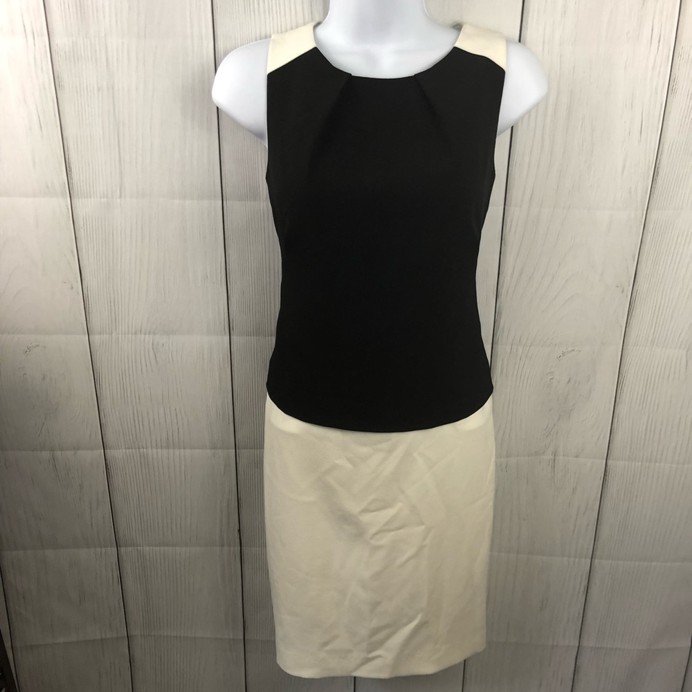 Lauren Ralph Lauren Dress 4P Black & Cream